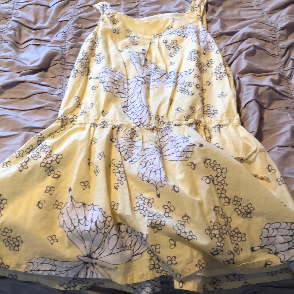 Yellow butterfly dress